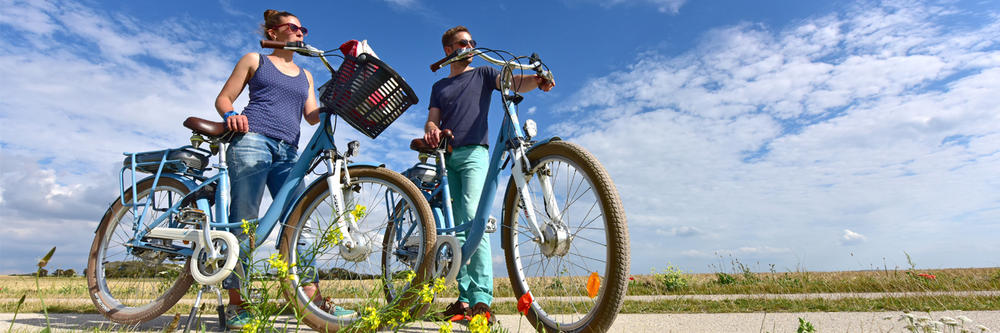 A bicyclette sur la Vélomaritime - Grand Site de France les Deux-Caps