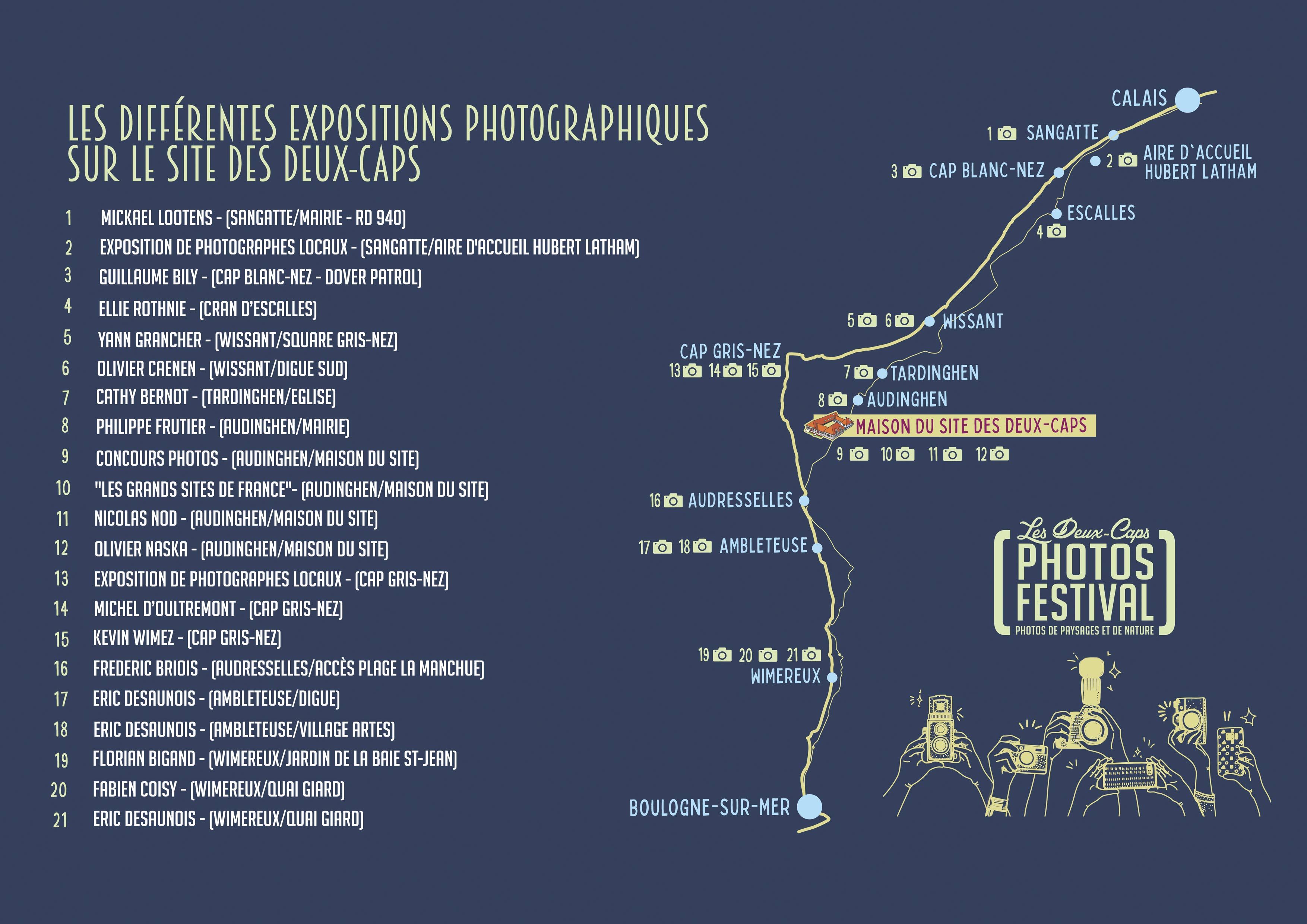 carte des 21 expos photo - Festival 2021
